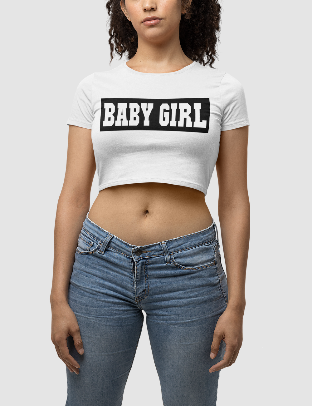 Baby Girl Women's Fitted Crop Top T-Shirt OniTakai