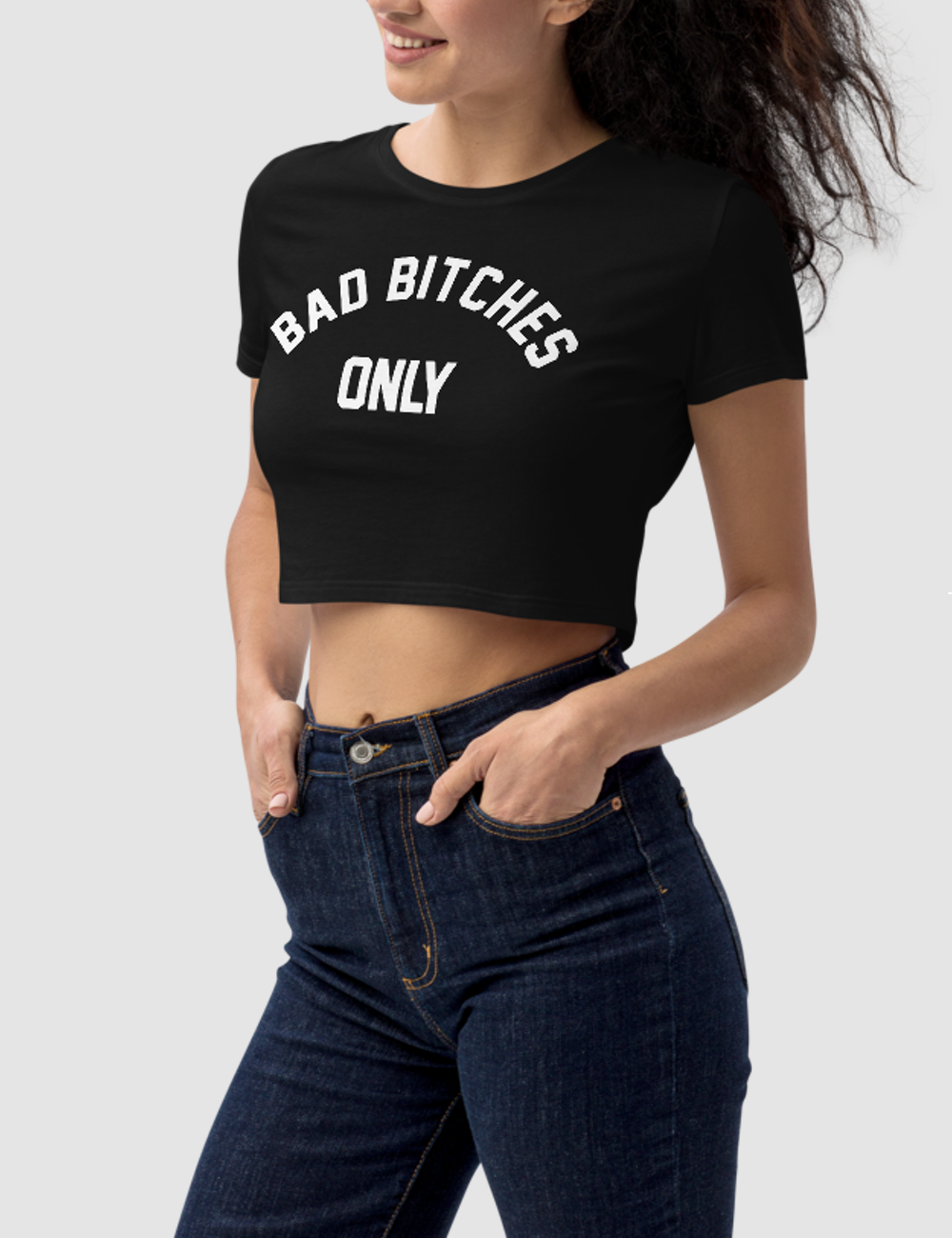 Bad Bitches Only | Women's Crop Top T-Shirt OniTakai