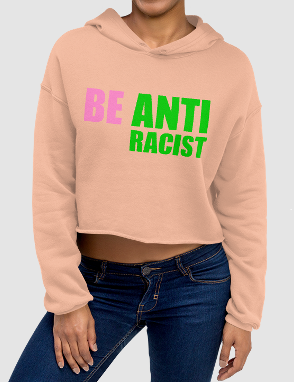 Be Anti Racist | Crop Hoodie OniTakai