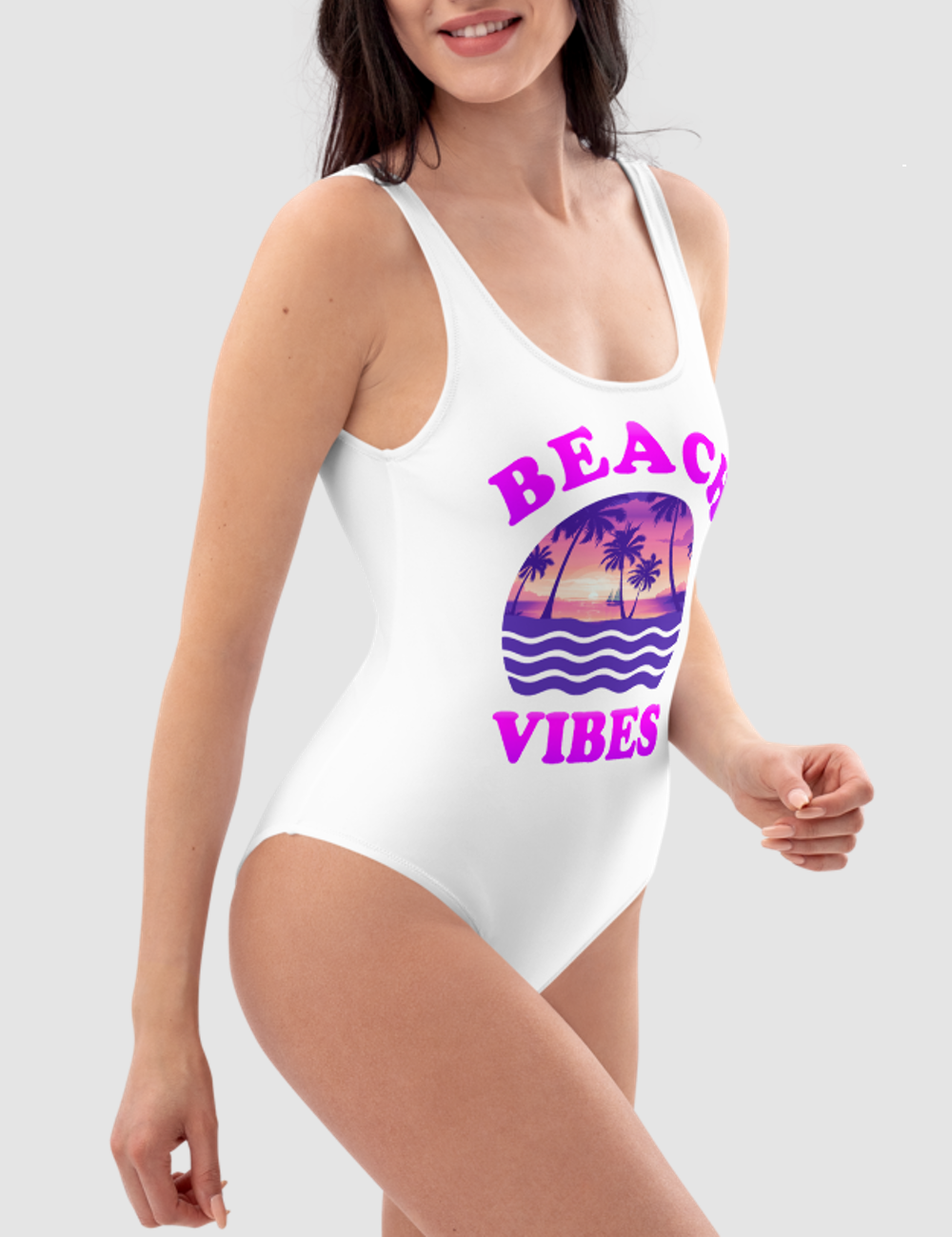 Beach Vibes Women's One-Piece Swimsuit OniTakai