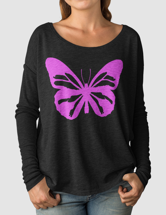 Beautiful Butterfly | Women's Flowy Long Sleeve Shirt OniTakai