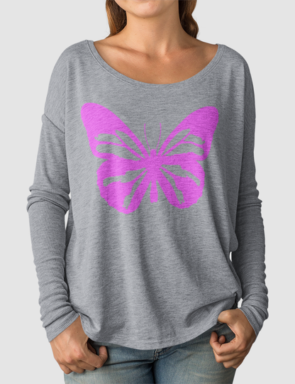 Beautiful Butterfly | Women's Flowy Long Sleeve Shirt OniTakai