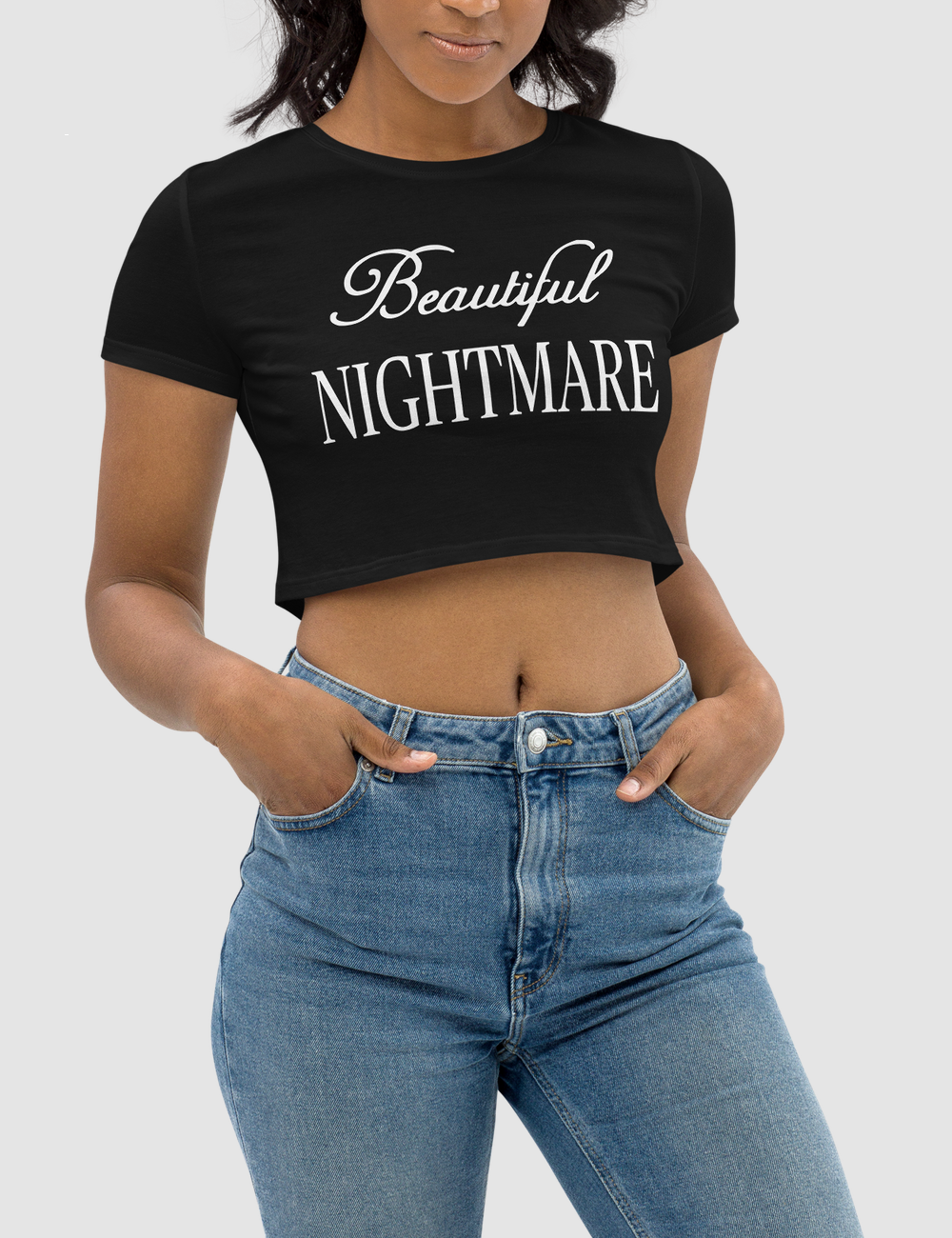 Beautiful Nightmare | Women's Crop Top T-Shirt OniTakai
