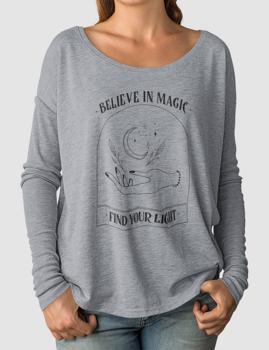 Believe In Magic | Women's Flowy Long Sleeve Shirt OniTakai