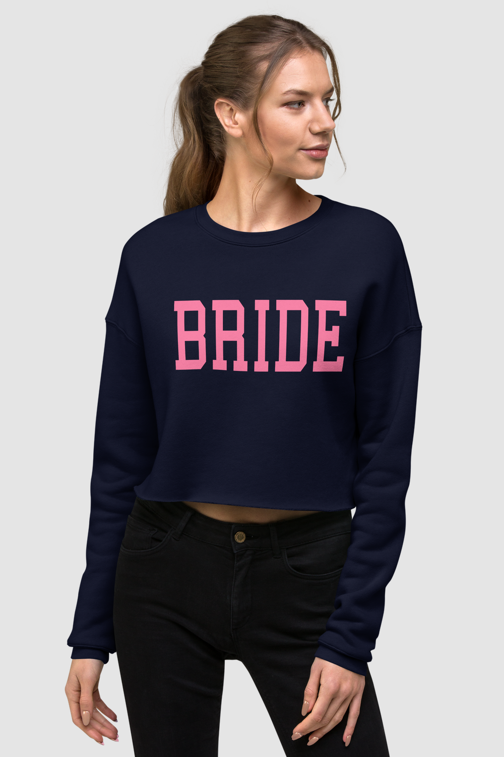 Big Bride Text Crop Sweatshirt OniTakai