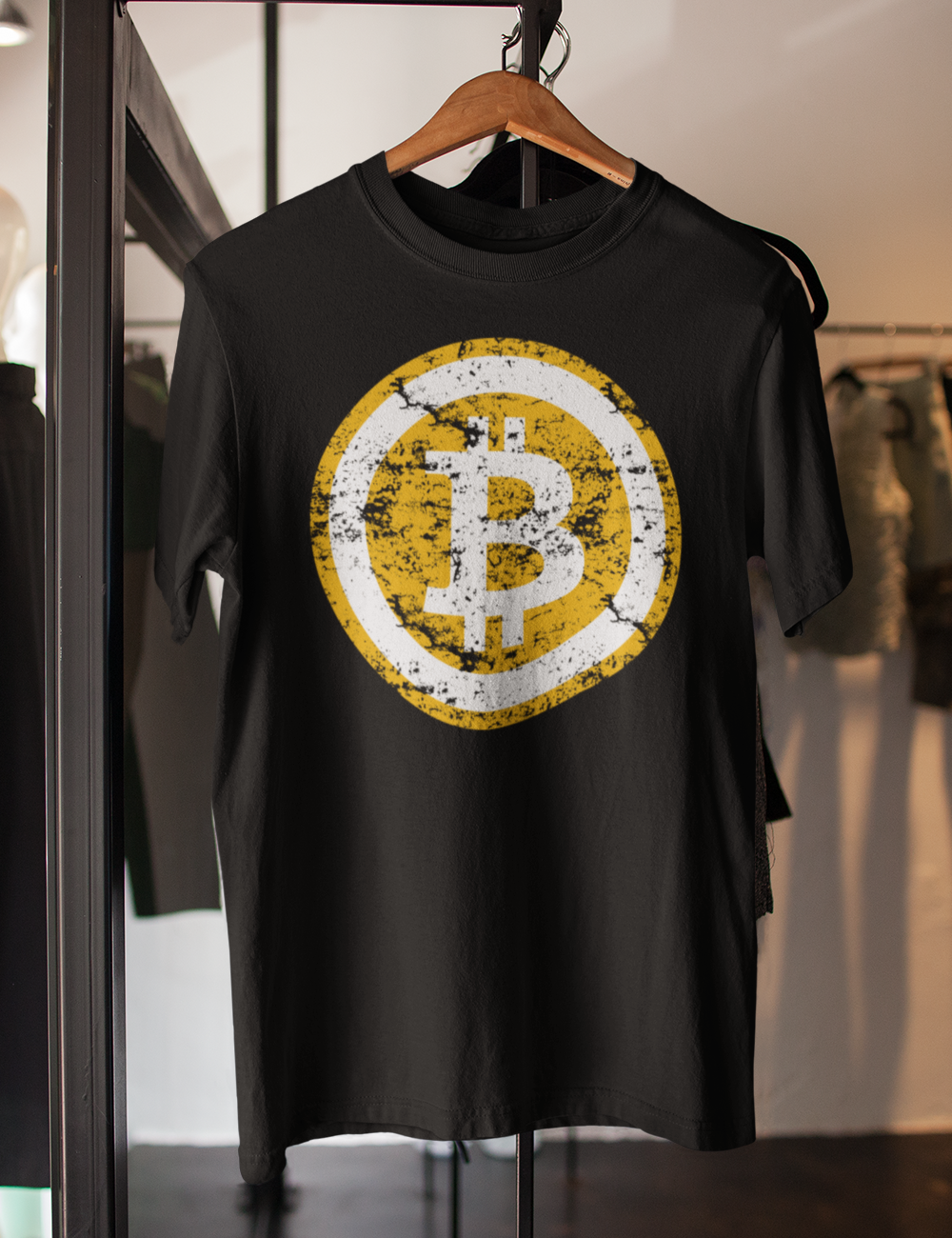Bitcoin (Distressed) | T-Shirt OniTakai