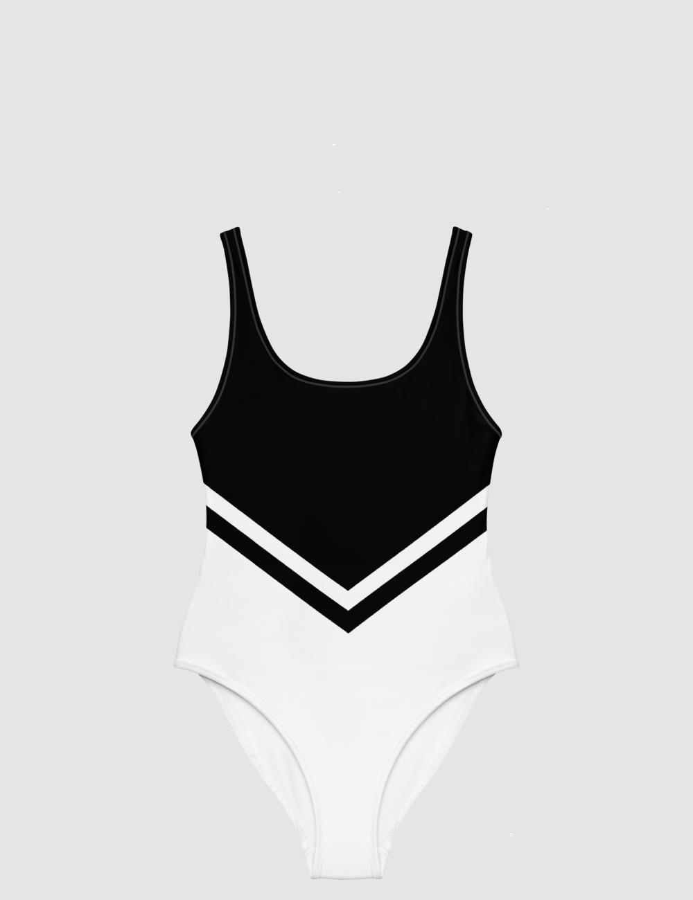 Black And White Delta Women's One-Piece Swimsuit OniTakai