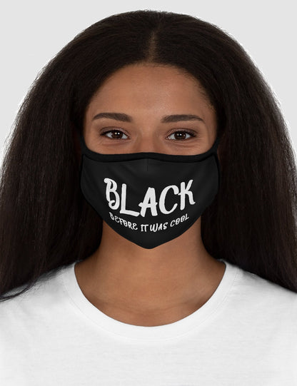Black Before It Was Cool Fitted Double Layered Polyester Face Mask OniTakai