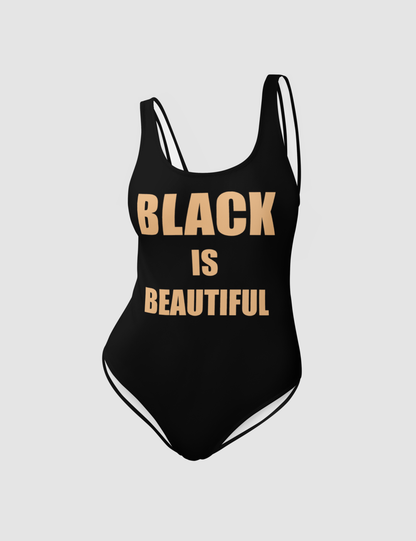 Black Is Beautiful | Women's One-Piece Swimsuit OniTakai