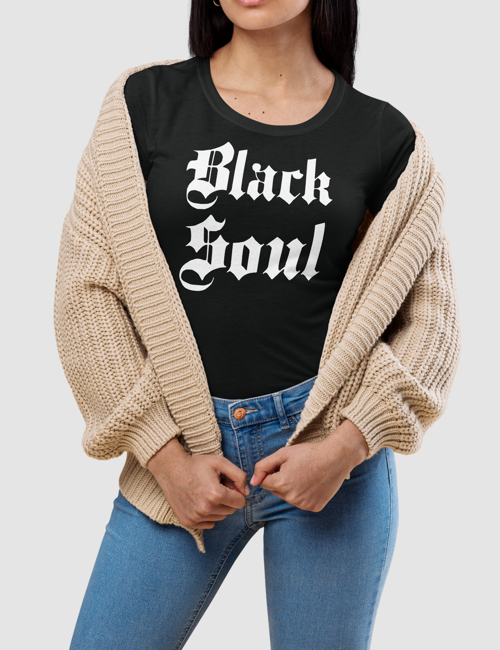 Black Soul | Women's Fitted T-Shirt OniTakai