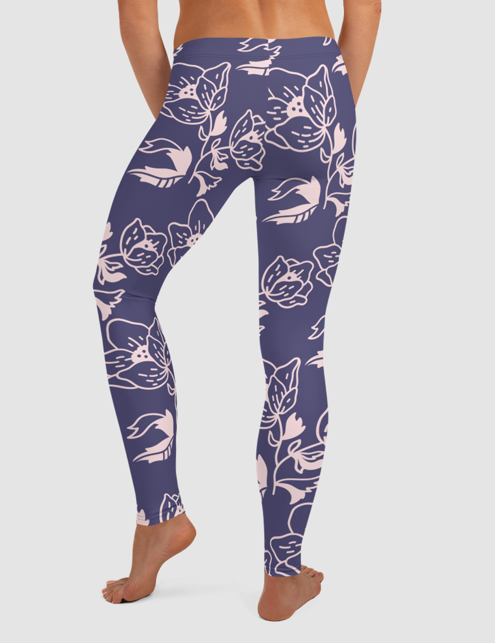 Blooming Cornflowers | Women's Standard Yoga Leggings OniTakai