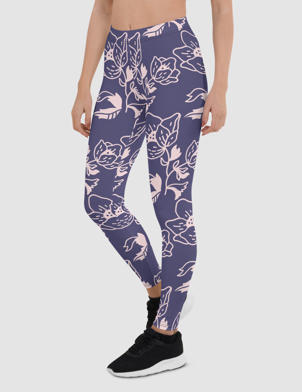 Blooming Cornflowers | Women's Standard Yoga Leggings OniTakai