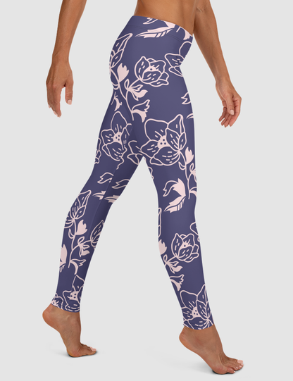 Blooming Cornflowers | Women's Standard Yoga Leggings OniTakai