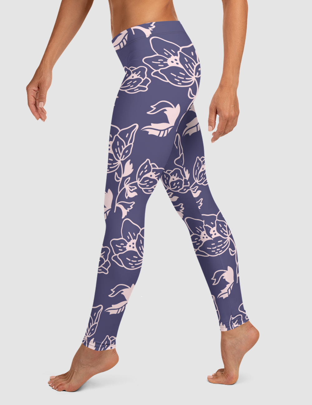 Blooming Cornflowers | Women's Standard Yoga Leggings OniTakai