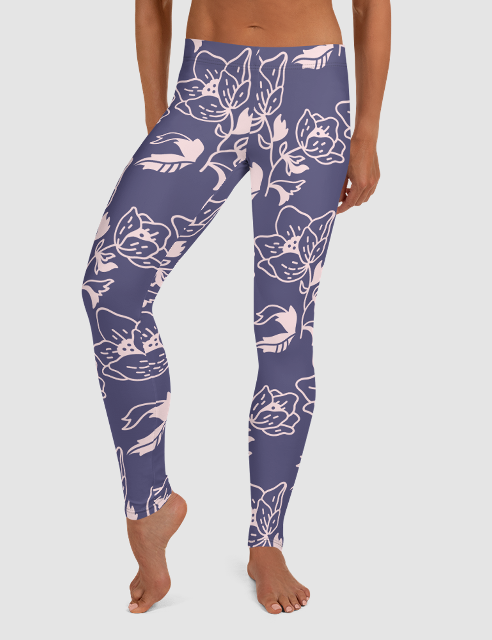 Blooming Cornflowers | Women's Standard Yoga Leggings OniTakai