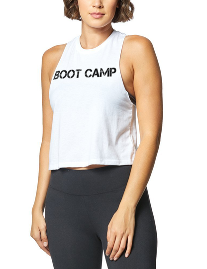 Boot Camp | Women's Sleeveless Racerback Cropped Tank Top OniTakai