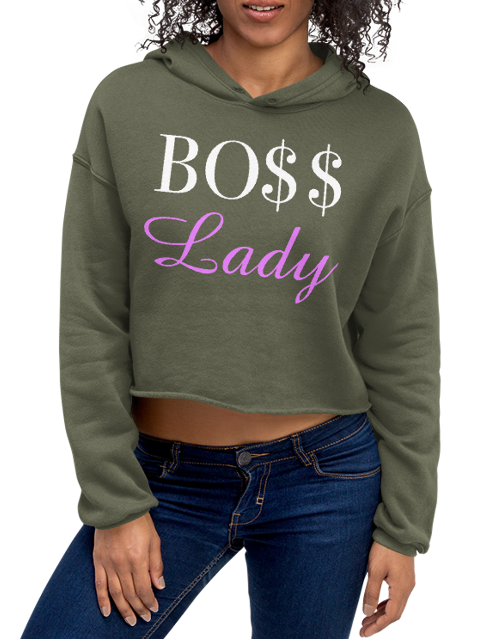 Boss Lady | Crop Hoodie OniTakai