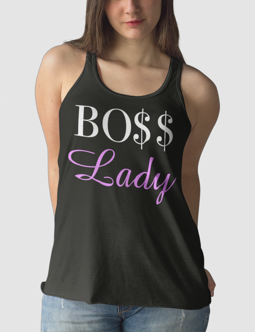 Boss Lady | Women's Cut Racerback Tank Top OniTakai