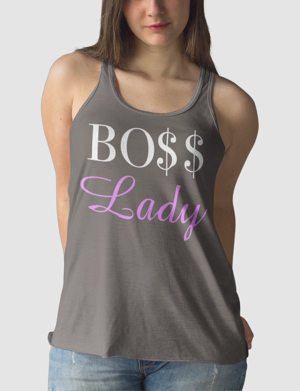 Boss Lady | Women's Cut Racerback Tank Top OniTakai
