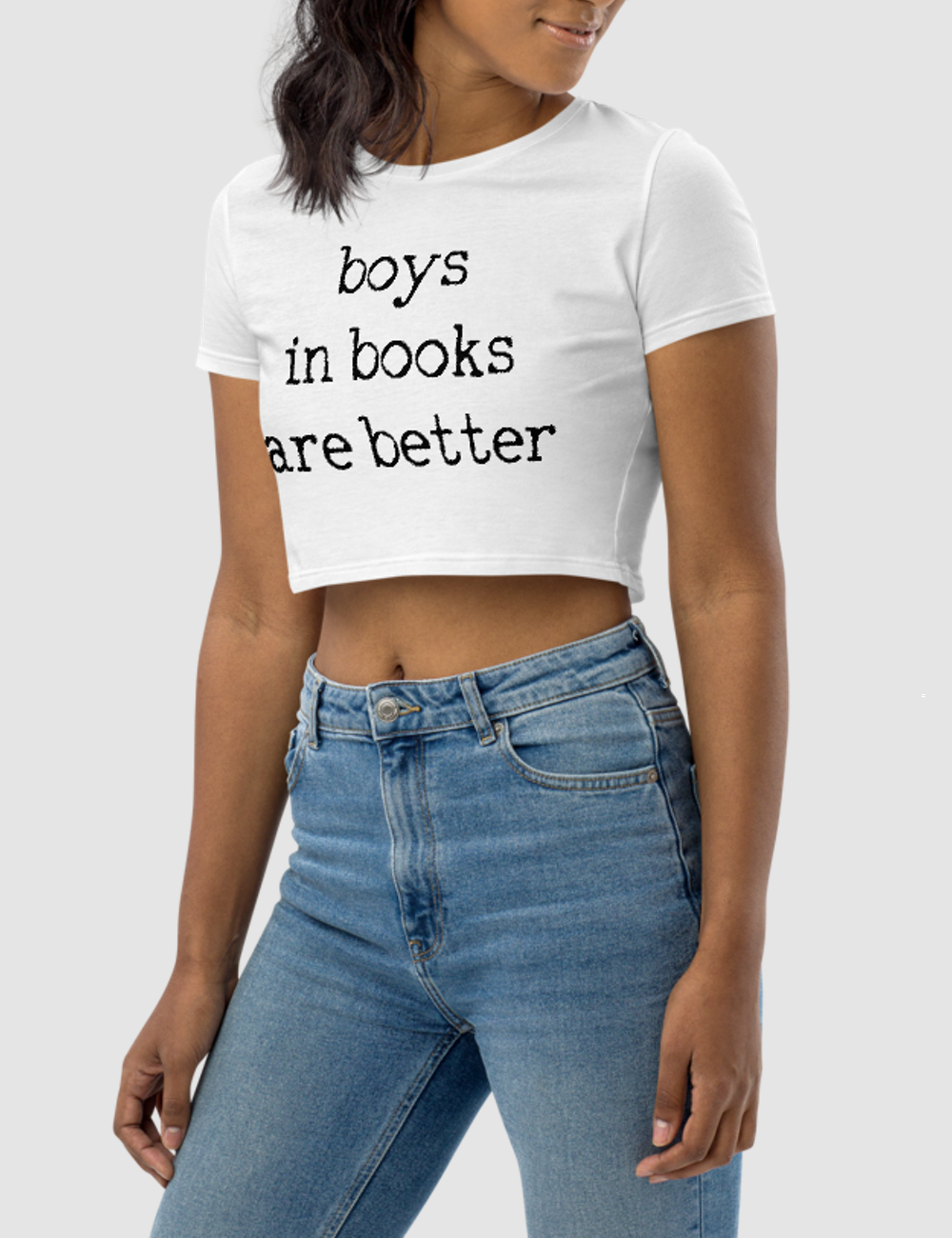 Boys In Books Are Better | Women's Crop Top T-Shirt OniTakai