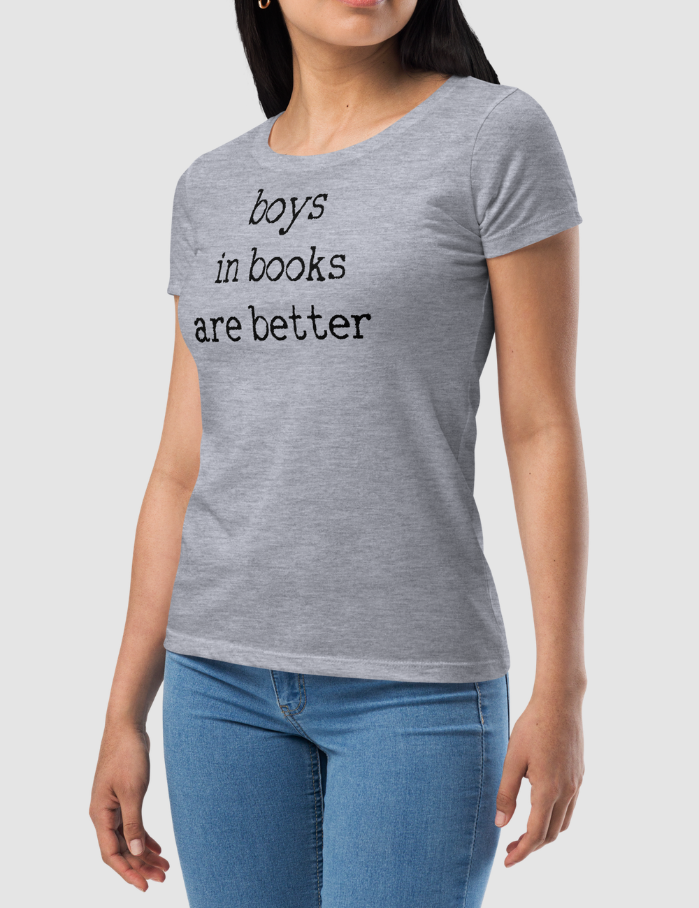 Boys In Books Are Better | Women's Fitted T-Shirt OniTakai