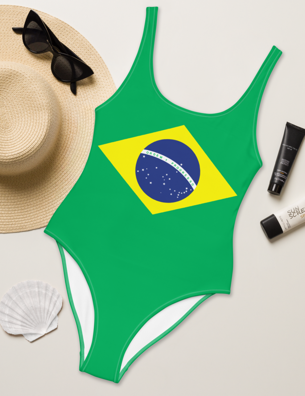 Brazilian Flag | Women's One-Piece Swimsuit OniTakai