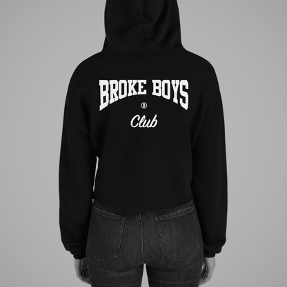 Broke Boys Club | Back Print Crop Hoodie OniTakai
