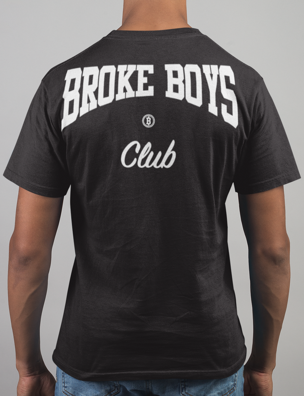 Broke Boys Club Back Print Men's Classic T-Shirt OniTakai