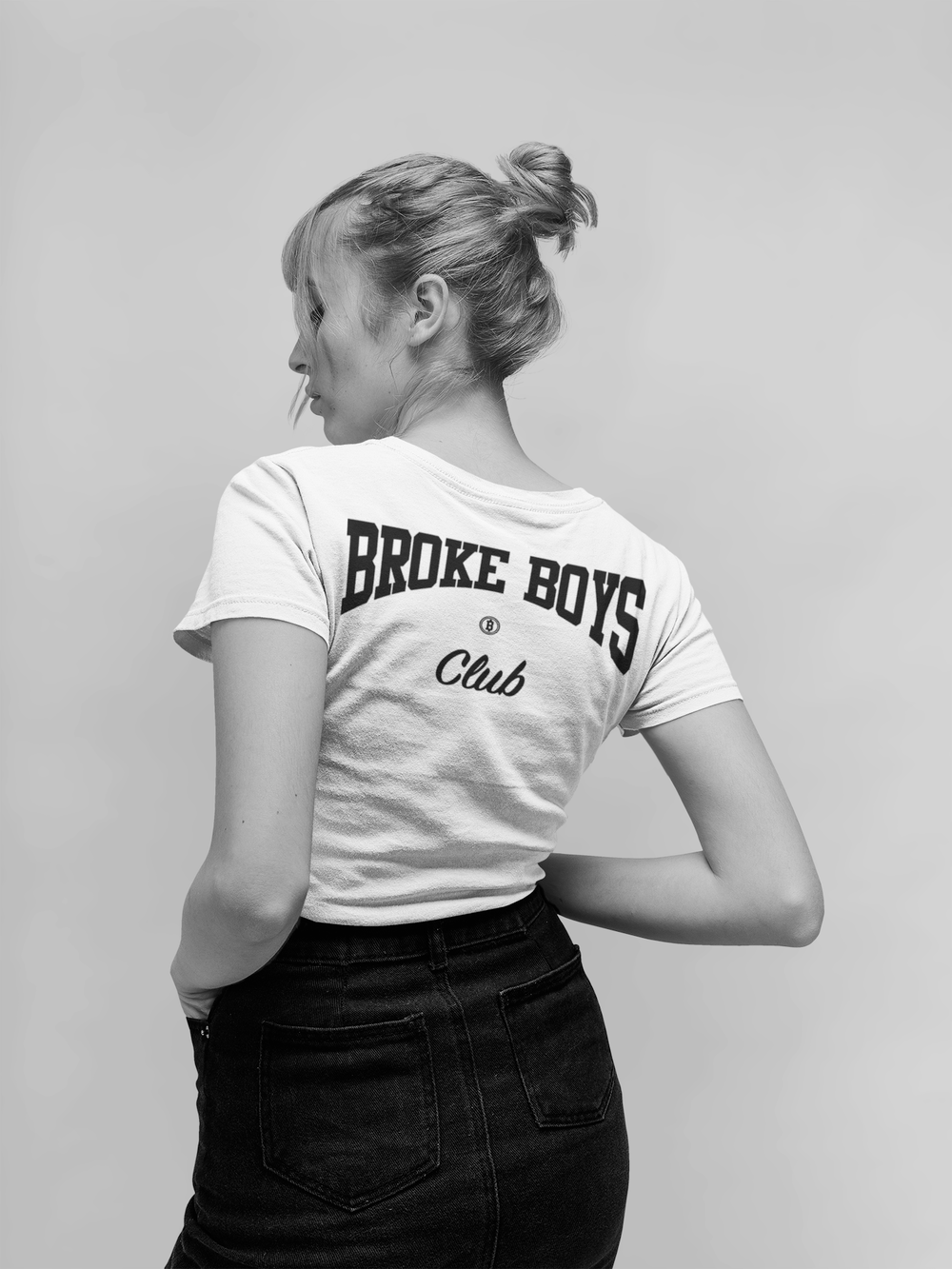 Broke Boys Club | Women's Cut Back Print Tee OniTakai