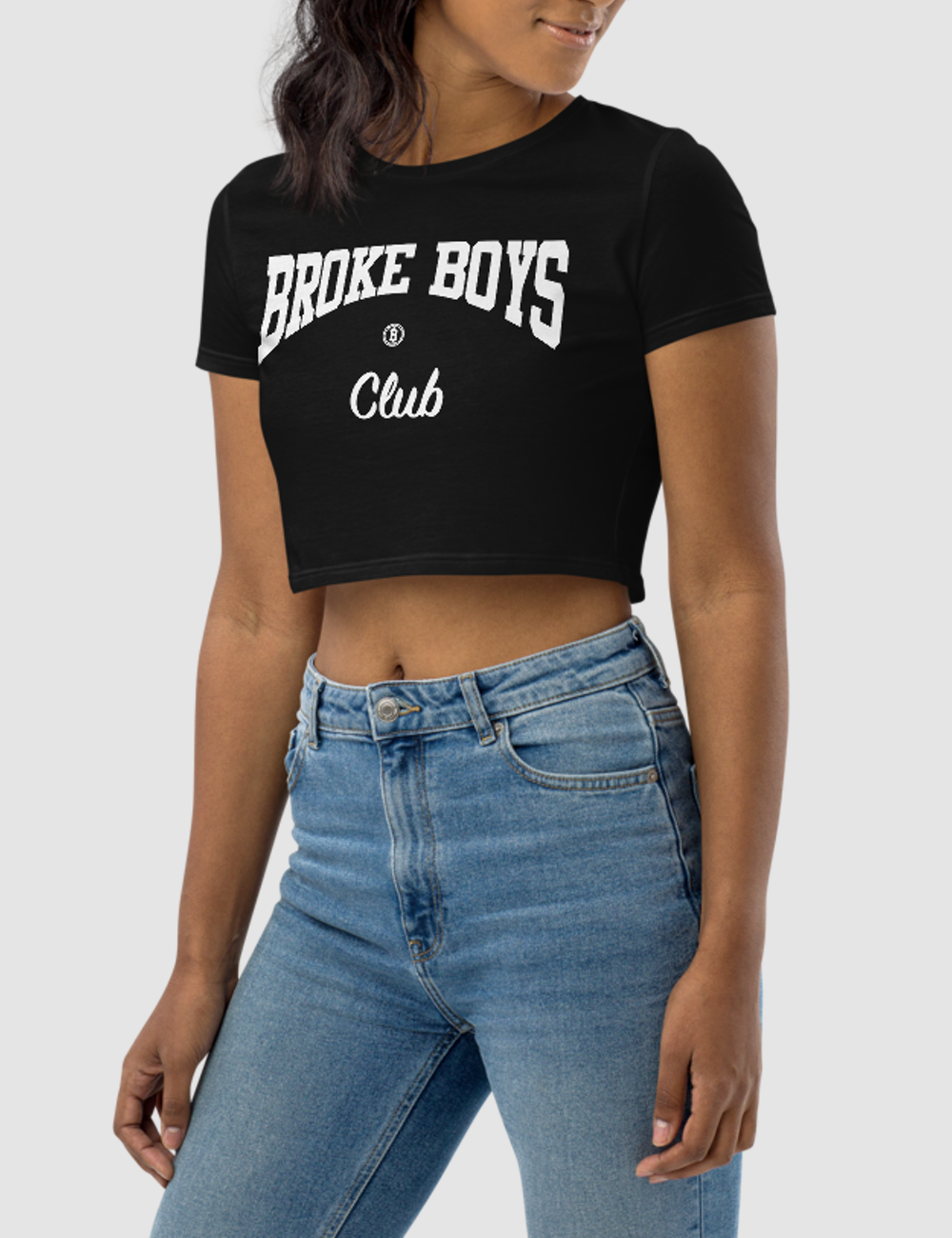 Broke Boys Club Women's Fitted Crop Top T-Shirt OniTakai
