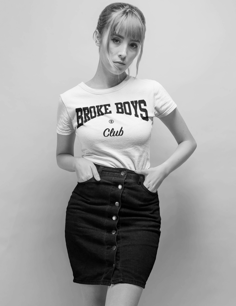 Broke Boys Club | Women's Fitted T-Shirt OniTakai