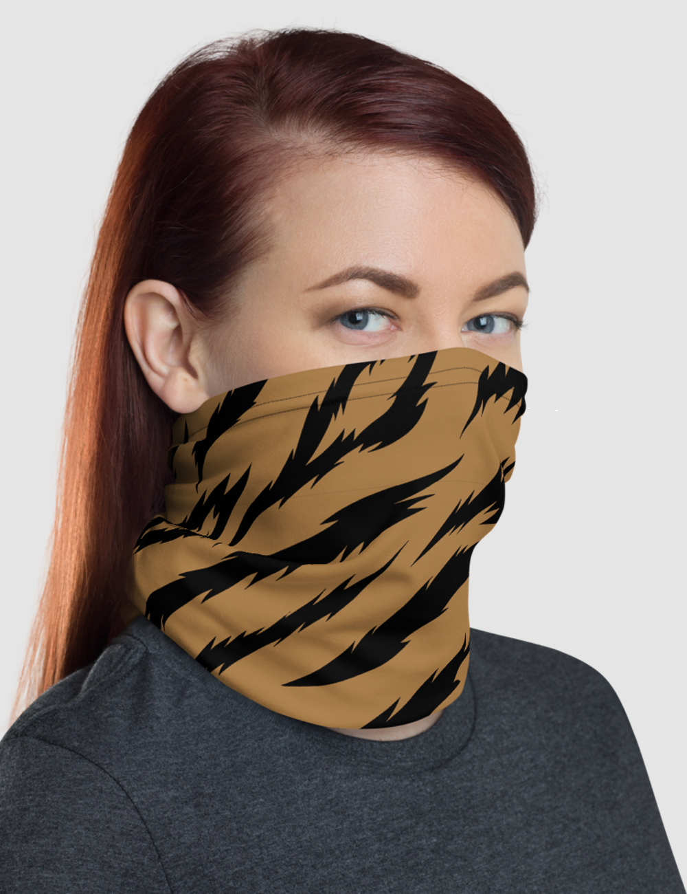 Brown Tiger Stripes | Neck Gaiter Face Mask OniTakai