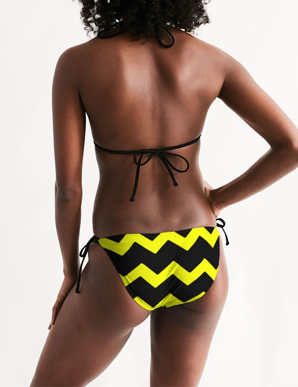 Bumblebee Chevron | Women's Triangle String Bikini OniTakai