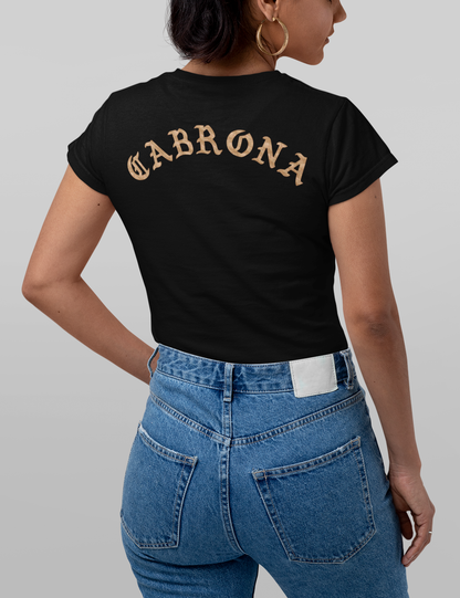 Cabrona | Women's Fitted Back Print T-Shirt OniTakai