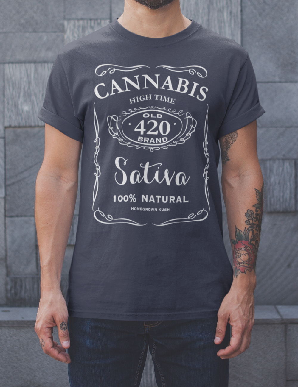 Cannabis 420 Whiskey Style | T-Shirt OniTakai