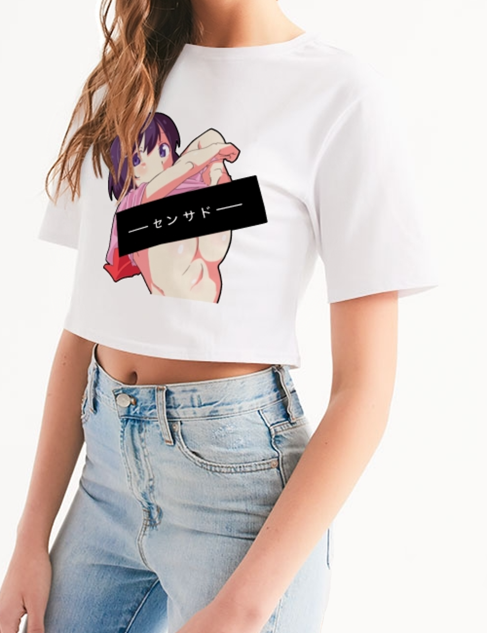 Censored | Women's Relaxed Crop Top T-Shirt OniTakai