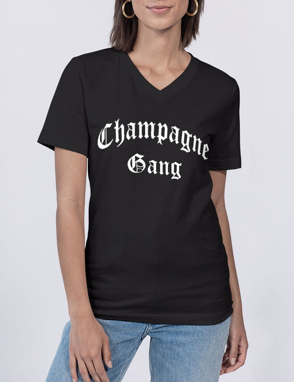 Champagne Gang Women's V-Neck T-Shirt OniTakai