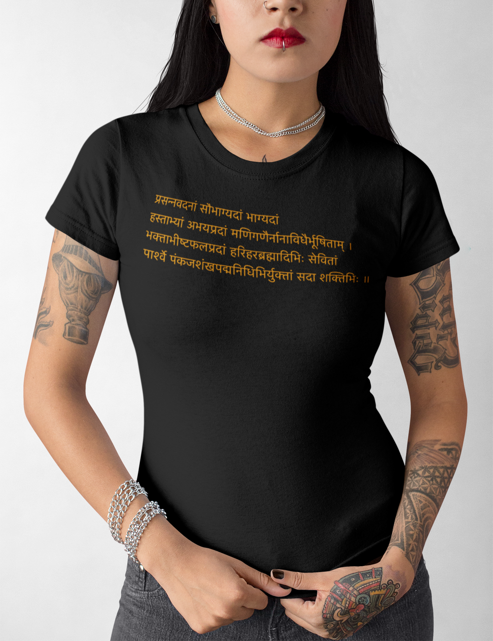 Chant Of The Goddess Lakshmi | Women's Style T-Shirt OniTakai