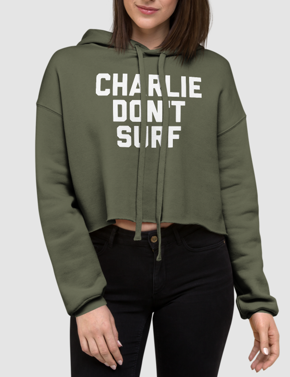 Charlie Don't Surf | Crop Hoodie OniTakai