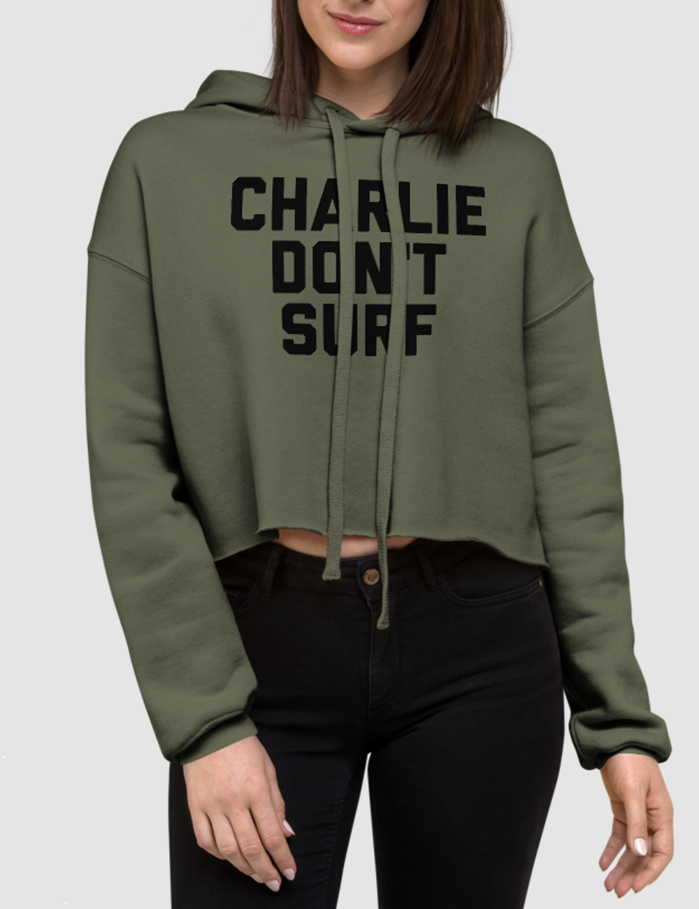 Charlie Don't Surf | Crop Hoodie OniTakai