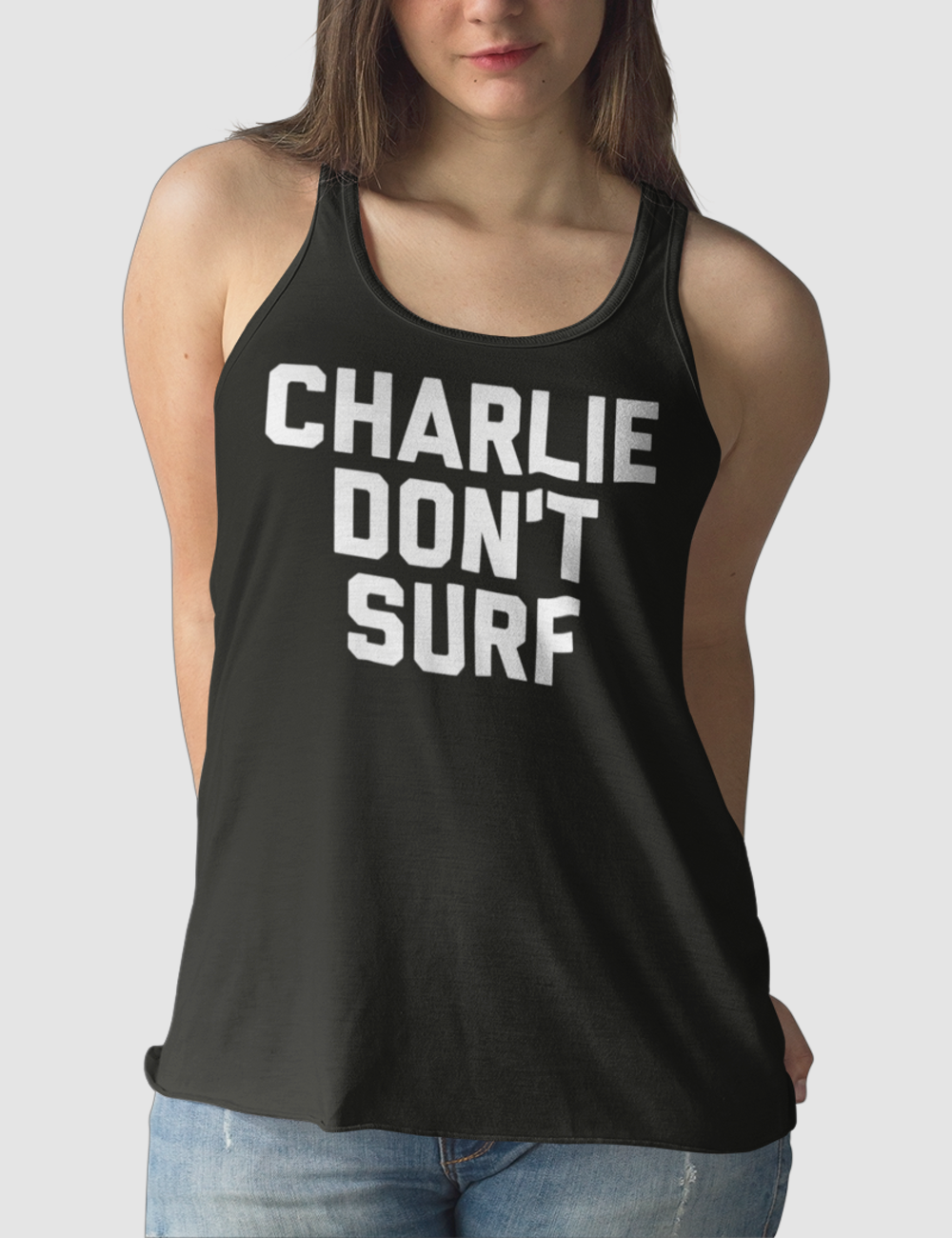 Charlie Don't Surf | Women's Cut Racerback Tank Top OniTakai