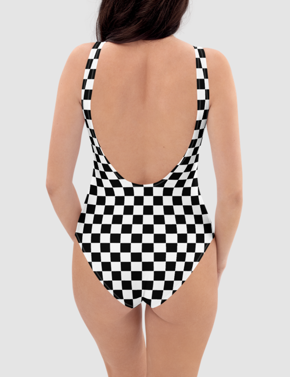 Checkered Classic Women's One-Piece Swimsuit OniTakai