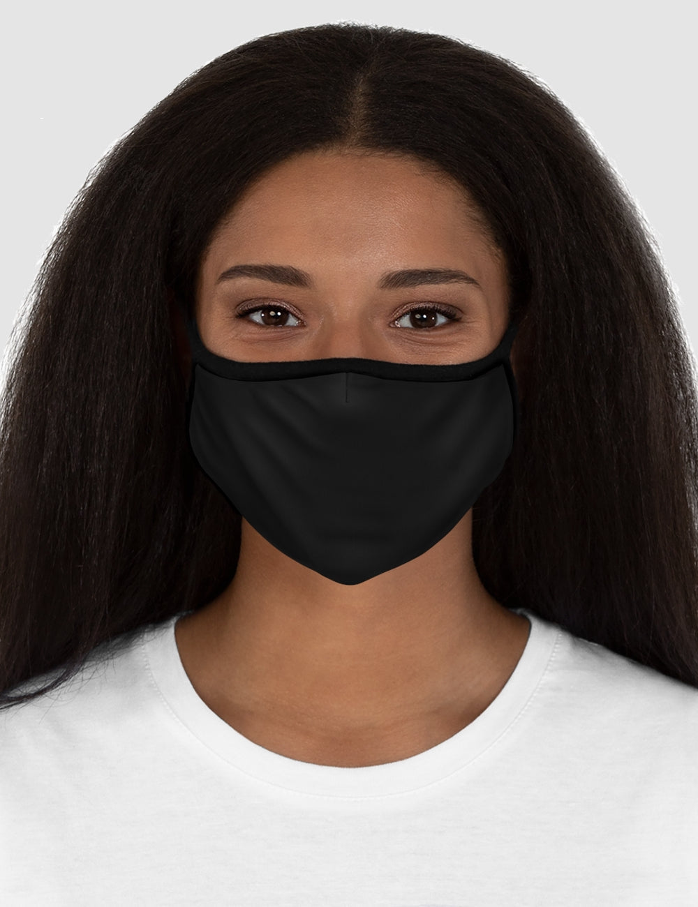 Classic Black Fitted Double Layered Polyester Face Mask OniTakai
