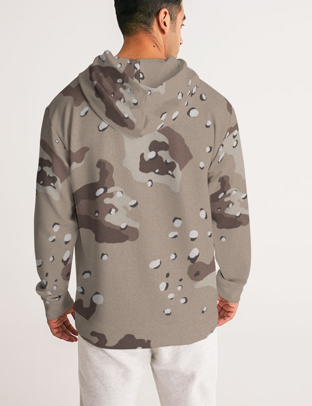 Classic Desert Storm Camouflage Print | Premium Men's Hoodie OniTakai
