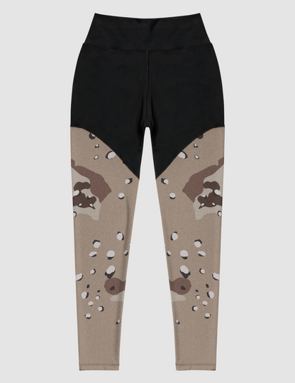 Classic Desert Storm Camouflage Print | Women's Premium Sports Leggings OniTakai