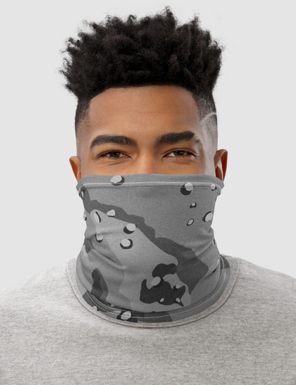Classic Grey Desert Storm Camouflage Print | Neck Gaiter Face Mask OniTakai