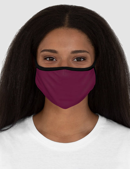 Classic Maroon Fitted Double Layered Polyester Face Mask OniTakai