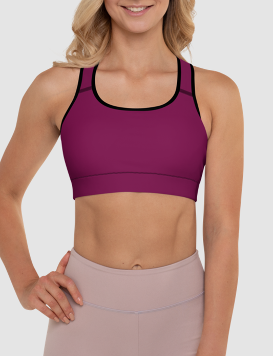 Classic Maroon | Women's Padded Sports Bra OniTakai