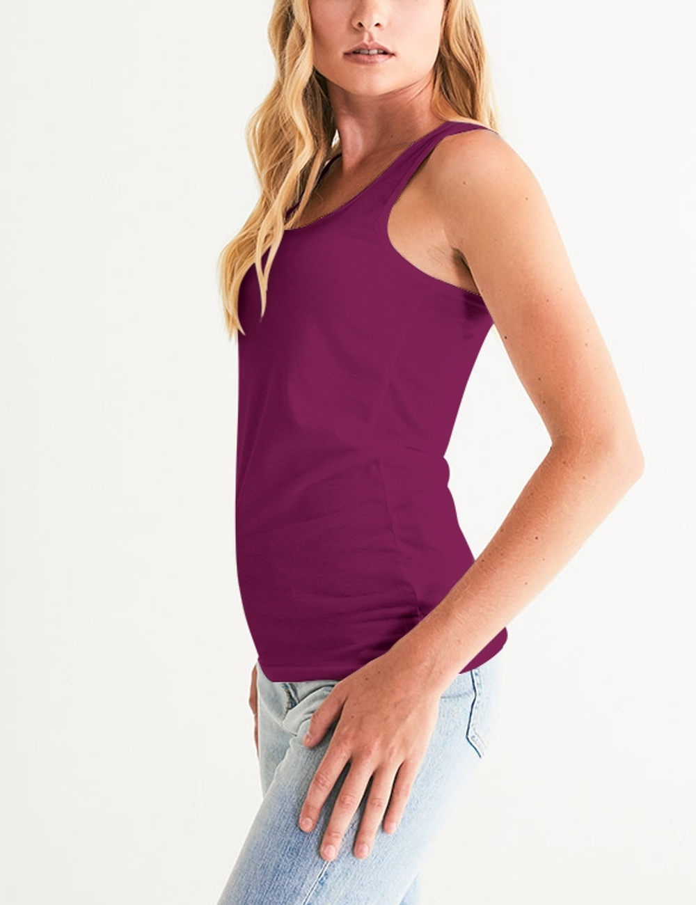 Classic Maroon | Women's Premium Fitted Tank Top OniTakai