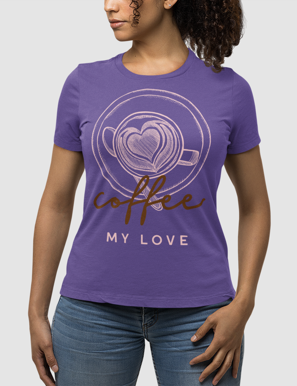 Coffee My Love | Women's Fitted T-Shirt OniTakai